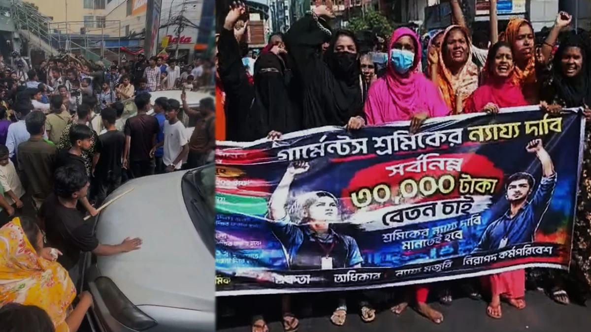 বেতন বৃদ্ধির দাবিতে সড়ক অবরোধ, সাংবাদিকদের ওপর হামলা