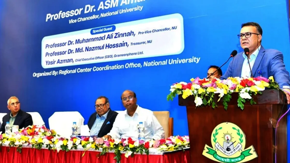 জাতীয় বিশ্ববিদ্যালয় বেকার তৈরির কারখানা নয়: উপাচার্য