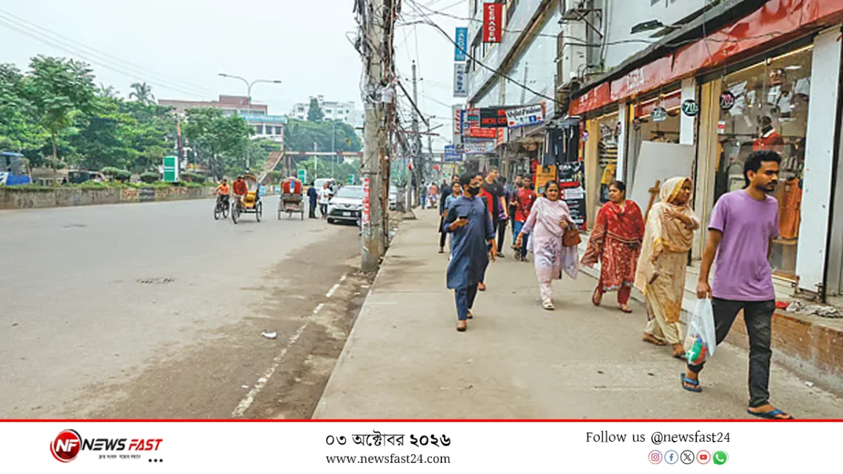 নেই হোপ মার্কেট, মিরপুর ১০ নম্বরের ফুটপাত এখন ফাঁকা
