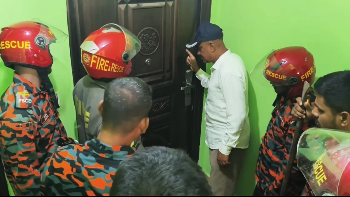 সুনামগঞ্জে তিনতলায় আটকে পড়া ৫ মেয়েকে ১২ ঘন্টা পর উদ্ধার